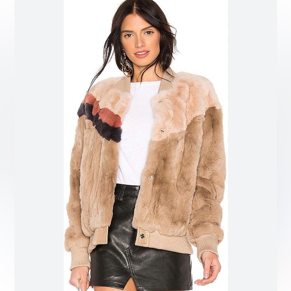 Heartloom 100% Genuine Rabbit Fur Jacket